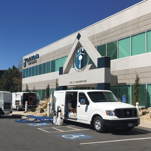 Carpet Cleaning Cost Guide for Sandy, Salt Lake & Beyond - Father and Son Carpet Cleaning Comparison of dirty and clean carpet showing the impact of neglect